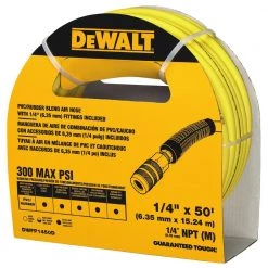 DEWALT 50 ft. x 1/4 in. Air Hose -Air Compressors Shop dewalt air hoses dwfp1450d c3 1000