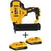 DEWALT 20V MAX XR Lithium-Ion 18-Gauge Cordless Brad Nailer with (2) 2.0Ah Battery Packs