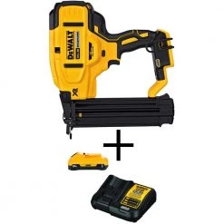 DEWALT 20V MAX XR Lithium-Ion 18-Gauge Nailer with 3.0Ah Battery Pack and Charger