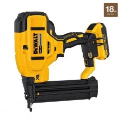 DEWALT 20V MAX Lithium-Ion 18-Gauge Cordless Brad Nailer Kit with (2) 2.0Ah Battery Packs, Charger and Bag -Air Compressors Shop dewalt brad nailers dcn680d1wdcb203 44 1000