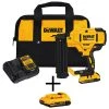 DEWALT 20V MAX Lithium-Ion 18-Gauge Cordless Brad Nailer Kit with (2) 2.0Ah Battery Packs, Charger and Bag