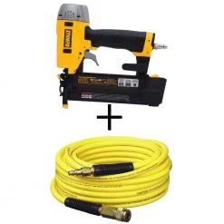 DEWALT Pneumatic 18-Gauge 2 in. Brad Nailer Kit and 50 ft. x 1/4 in. Air Hose