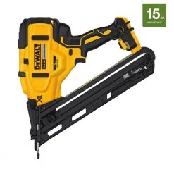 DEWALT 20V MAX XR Lithium-Ion Cordless 15-Gauge Angled Finish Nailer with 20V MAX Compact Lithium-Ion 2.0Ah Battery Pack -Air Compressors Shop dewalt finishing nailers dcn650bwdcb203 44 1000