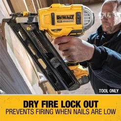 DEWALT 20-Volt MAX XR Lithium-Ion Cordless Brushless 2-Speed 30° Paper Collated Framing Nailer (Tool-Only) -Air Compressors Shop dewalt framing nailers dcn692b c3 1000