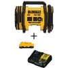 DEWALT 20V MAX Inflator with 3.0Ah Compact Lithium-Ion Battery Pack and 12V to 20V MAX Charger