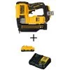 DEWALT 20V MAX Lithium-Ion Cordless 23-Gauge Pin Nailer with 20V MAX Compact Lithium-Ion 3.0Ah Battery and 12V to 20V Charger