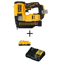 DEWALT 20V MAX Lithium-Ion Cordless 23-Gauge Pin Nailer with 20V MAX Compact Lithium-Ion 3.0Ah Battery and 12V to 20V Charger