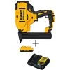 DEWALT 20V MAX XR Lithium-Ion 18-Gauge Cordless Narrow Crown Stapler with 3.0Ah Battery Pack and Charger