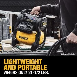 DEWALT 2.5 Gal. 140 psi Portable 20-Volt Cordless Air Compressor with Flexvolt Advantage (Tool-Only) -Air Compressors Shop dewalt portable air compressors dcc2520b 66 1000