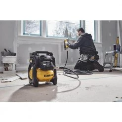 DEWALT 2.5 Gal. 140 psi Portable 20V Cordless Air Compressor Kit with Flexvolt Advantage with 6 Ah FLEXVOLT Battery and Charger -Air Compressors Shop dewalt portable air compressors dcc2520t1 1f 1000