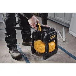 DEWALT 2.5 Gal. 140 psi Portable 20V Cordless Air Compressor Kit with Flexvolt Advantage with 6 Ah FLEXVOLT Battery and Charger -Air Compressors Shop dewalt portable air compressors dcc2520t1 fa 1000