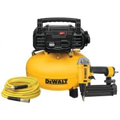 DEWALT 6 Gal. 18-Gauge Brad Nailer and Heavy-Duty Pancake Electric Air Compressor Combo Kit (1-Tool)