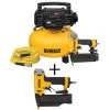 DEWALT 6 Gal. 165 PSI Heavy-Duty Electric Pancake Air Compressor, 18-Gauge Brad Nailer and 23-Gauge 2 in. Pin Nailer