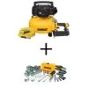 DEWALT 6 Gal. 165 PSI Heavy-Duty Electric Pancake Air Compressor, 18GA Brad Nailer and Mechanics Tool Set(108-Piece)