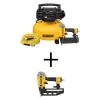 DEWALT 6 Gal. 165 PSI Heavy-Duty Electric Pancake Air Compressor, 18-Gauge Brad Nailer and 16-Gauge 2-1/2 in. Nailer