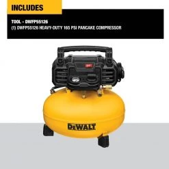 DEWALT 6 Gal. 165 PSI Electric Pancake Air Compressor with 18-Gauge Pneumatic 2 in. Brad Nailer & 50 ft. x 1/4 in. Air Hose -Air Compressors Shop dewalt portable air compressors dwfp55126w23450 1d 1000