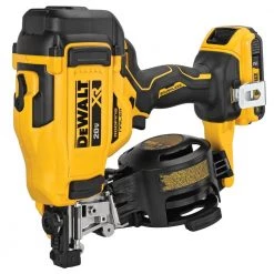 DEWALT 20-Volt MAX Lithium-Ion 15-Degree Cordless Roofing Nailer Kit with Battery 2.0 Ah Charger and Bag -Air Compressors Shop dewalt roofing nailers dcn45rnd1 a0 1000