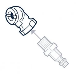 Husky 1/4 in. NPT Female Tire Chuck -Air Compressors Shop husky air chucks hda51000av 4f 1000