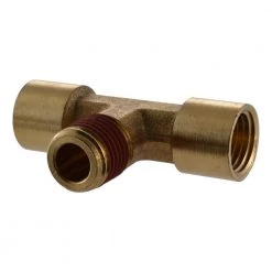 Husky 1/4 in. Female x 1/4 in. Female x 1/4 in. Male Brass Tee Fitting