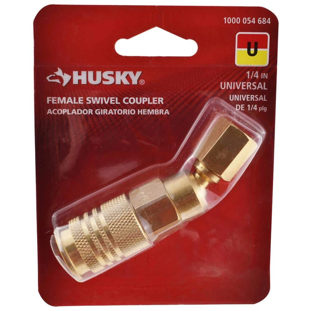 Husky 1/4 in. Universal Swivel Coupler 5 Husky 1/4 in. Universal Swivel Coupler - Image 5