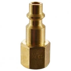 Husky 1/4 in. NPT IM Brass Female Plug