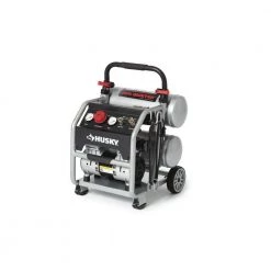 Husky 4.5 Gal. Portable Electric-Powered Silent Air Compressor -Air Compressors Shop husky portable air compressors 3320445 4f 1000