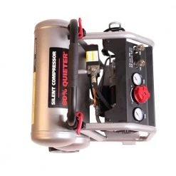 Husky 4.5 Gal. Portable Electric-Powered Silent Air Compressor -Air Compressors Shop husky portable air compressors 3320445 77 1000