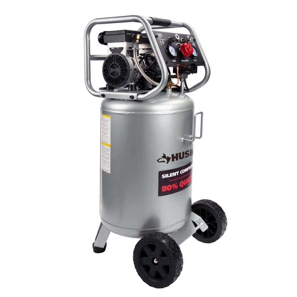 Husky 20 Gal. Vertical Electric-Powered Silent Air Compressor 5 Husky 20 Gal. Vertical Electric-Powered Silent Air Compressor - Image 5