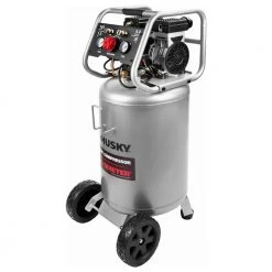 Husky 20 Gal. Vertical Electric-Powered Silent Air Compressor 16 Husky 20 Gal. Vertical Electric-Powered Silent Air Compressor -Air Compressors Shop husky portable air compressors 3332013 40 1000