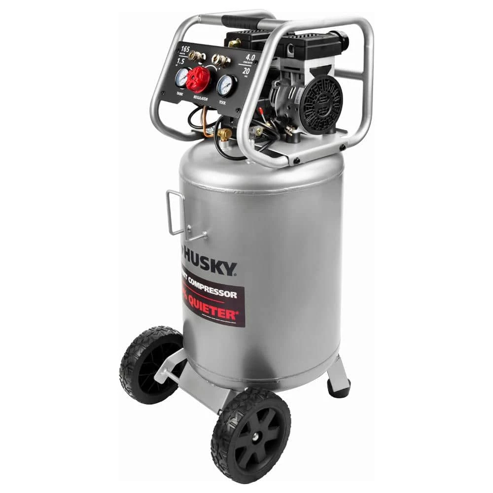 Husky 20 Gal. Vertical Electric-Powered Silent Air Compressor 3 Husky 20 Gal. Vertical Electric-Powered Silent Air Compressor - Image 3