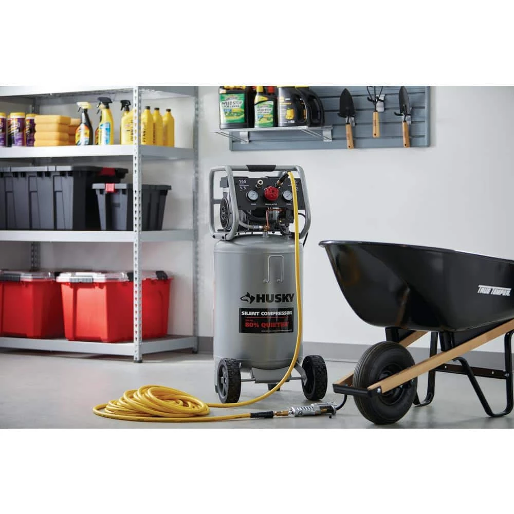 Husky 20 Gal. Vertical Electric-Powered Silent Air Compressor 9 Husky 20 Gal. Vertical Electric-Powered Silent Air Compressor - Image 9