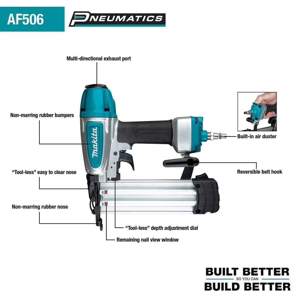 Makita Pneumatic 2 in. 18-Gauge Brad Nailer 2 Makita Pneumatic 2 in. 18-Gauge Brad Nailer - Image 2