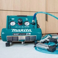 Makita Quiet Series, 1/2 HP, 1 Gal. Compact, Oil-Free, Electric Air Compressor -Air Compressors Shop makita portable air compressors mac100q 66 1000