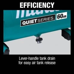 Makita Quiet Series 2 Gal. 1 HP Oil-Free Electric Air Compressor -Air Compressors Shop makita portable air compressors mac210q 44 1000