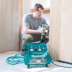 Makita Quiet Series 2 Gal. 1 HP Oil-Free Electric Air Compressor -Air Compressors Shop makita portable air compressors mac210q fa 1000