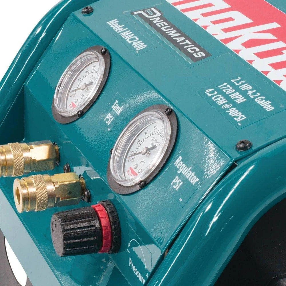 Makita 4.2 Gal. 2.5 HP Portable Electrical 2-Stack Air Compressor 11 Makita 4.2 Gal. 2.5 HP Portable Electrical 2-Stack Air Compressor - Image 11