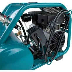 Makita 3 Gal. Quiet Series 1.5 HP Electric Oil-Free Air Compressor with Bonus Pneumatic 2 in. 18-Gauge Brad Nailer -Air Compressors Shop makita portable air compressors mac320q af506 1f 1000