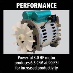 Makita 5.2 Gal. 3.0 HP Electric Single Tank Air Compressor -Air Compressors Shop makita portable air compressors mac5200 4f 1000