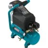 Makita 2.6 Gal. 2 HP Portable Electrical Hot Dog Air Compressor with Bonus Pneumatic 2 in. 18-Gauge Brad Nailer