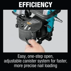 Makita 15 Degree 1-3/4 in. Pneumatic Coil Roofing Nailer -Air Compressors Shop makita roofing nailers an454 4f 1000