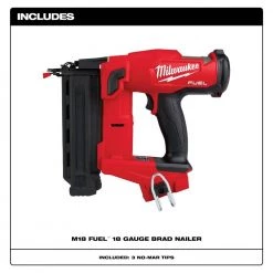 Milwaukee M18 FUEL 18-Volt Brushless Cordless Gen II 18-Gauge Brad Nailer (Tool-Only) with Tinted Anti Scratch Safety Glasses -Air Compressors Shop milwaukee brad nailers 2746 20 48 73 2015 40 1000
