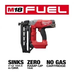 Milwaukee M18 FUEL 18-Volt Lithium-Ion Brushless Cordless 16-Gauge Straight Finish Nailer (Tool Only) -Air Compressors Shop milwaukee finishing nailers 2741 20 1d 1000