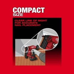 Milwaukee M18 FUEL 18-Volt Lithium-Ion Brushless Gen II 18-Gauge Cordless Brad Nailer (2-Tool) -Air Compressors Shop milwaukee finishing nailers 2746 20 2746 20 66 1000