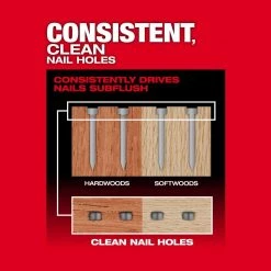 Milwaukee M18 FUEL 18-Volt Lithium-Ion Brushless Cordless Gen II 18-Gauge Brad Nailer with HIGH OUTPUT XC 8.0 Ah Battery -Air Compressors Shop milwaukee finishing nailers 2746 20 48 11 1880 1d 1000