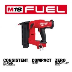 Milwaukee M18 FUEL 18-Volt Lithium-Ion Brushless Cordless Gen II 18-Gauge Brad Nailer with 8.0 Ah Battery and Rapid Charger -Air Compressors Shop milwaukee finishing nailers 2746 20 48 59 1880 a0 1000