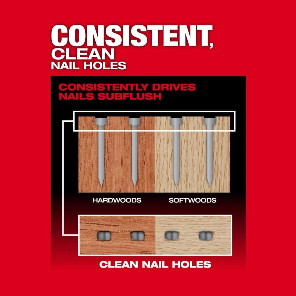 Milwaukee M18 FUEL 18-Volt Lithium-Ion Brushless Cordless Gen II 18-Gauge Brad Nailer (Tool-Only) 6 Milwaukee M18 FUEL 18-Volt Lithium-Ion Brushless Cordless Gen II 18-Gauge Brad Nailer (Tool-Only) - Image 6