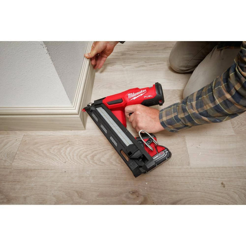 Milwaukee M18 FUEL 18-Volt Lithium-Ion Brushless Cordless Gen 2 15GA Finish Nailer Tool Only w/Tinted Anti Scratch Safety Glasses 10 Milwaukee M18 FUEL 18-Volt Lithium-Ion Brushless Cordless Gen 2 15GA Finish Nailer Tool Only w/Tinted Anti Scratch Safety Glasses - Image 10