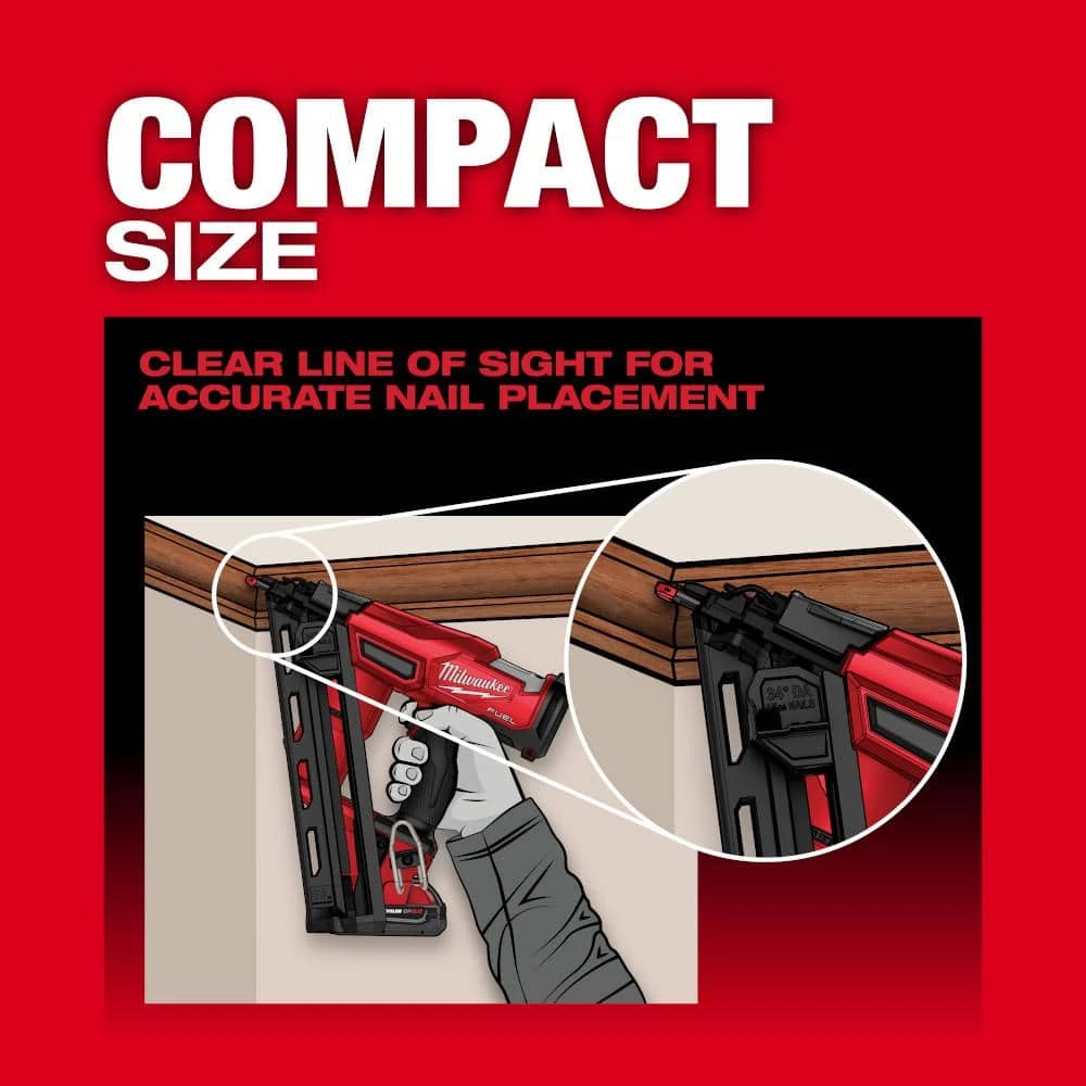 Milwaukee M18 FUEL 18-Volt Lithium-Ion Brushless Cordless Gen II 15-Gauge Angled Nailer Kit W/M18 Multi-Tool 7 Milwaukee M18 FUEL 18-Volt Lithium-Ion Brushless Cordless Gen II 15-Gauge Angled Nailer Kit W/M18 Multi-Tool - Image 7