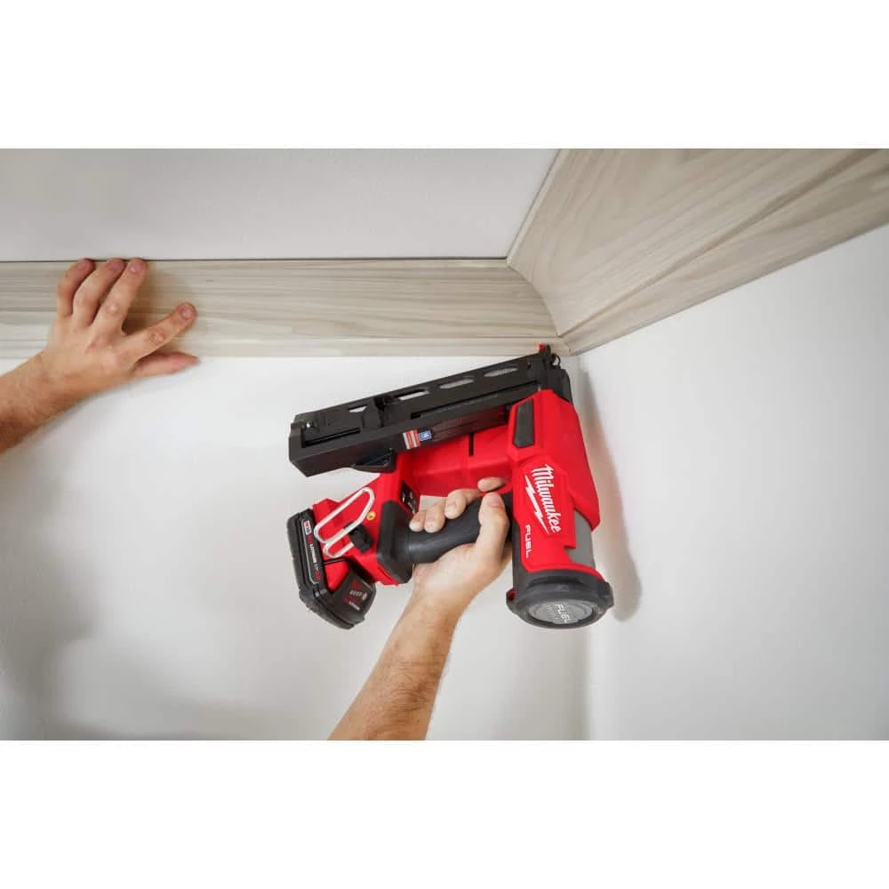 Milwaukee M18 FUEL 18-Volt Lithium-Ion Brushless Cordless Gen II 16-Gauge Angled Finish Nailer (Tool-Only) 10 Milwaukee M18 FUEL 18-Volt Lithium-Ion Brushless Cordless Gen II 16-Gauge Angled Finish Nailer (Tool-Only) - Image 10
