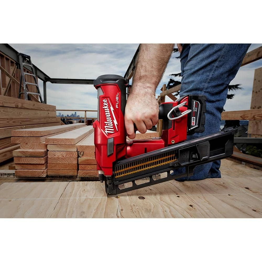 Milwaukee M18 FUEL 3-1/2 in. 18-Volt 21-Degree Lithium-Ion Brushless Cordless Framing Nailer (Tool-Only) 11 Milwaukee M18 FUEL 3-1/2 in. 18-Volt 21-Degree Lithium-Ion Brushless Cordless Framing Nailer (Tool-Only) - Image 11